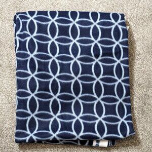 FLEECE Fabric; Blue Circles; Size  1 3/4 Yard  (60 x 63 in.)